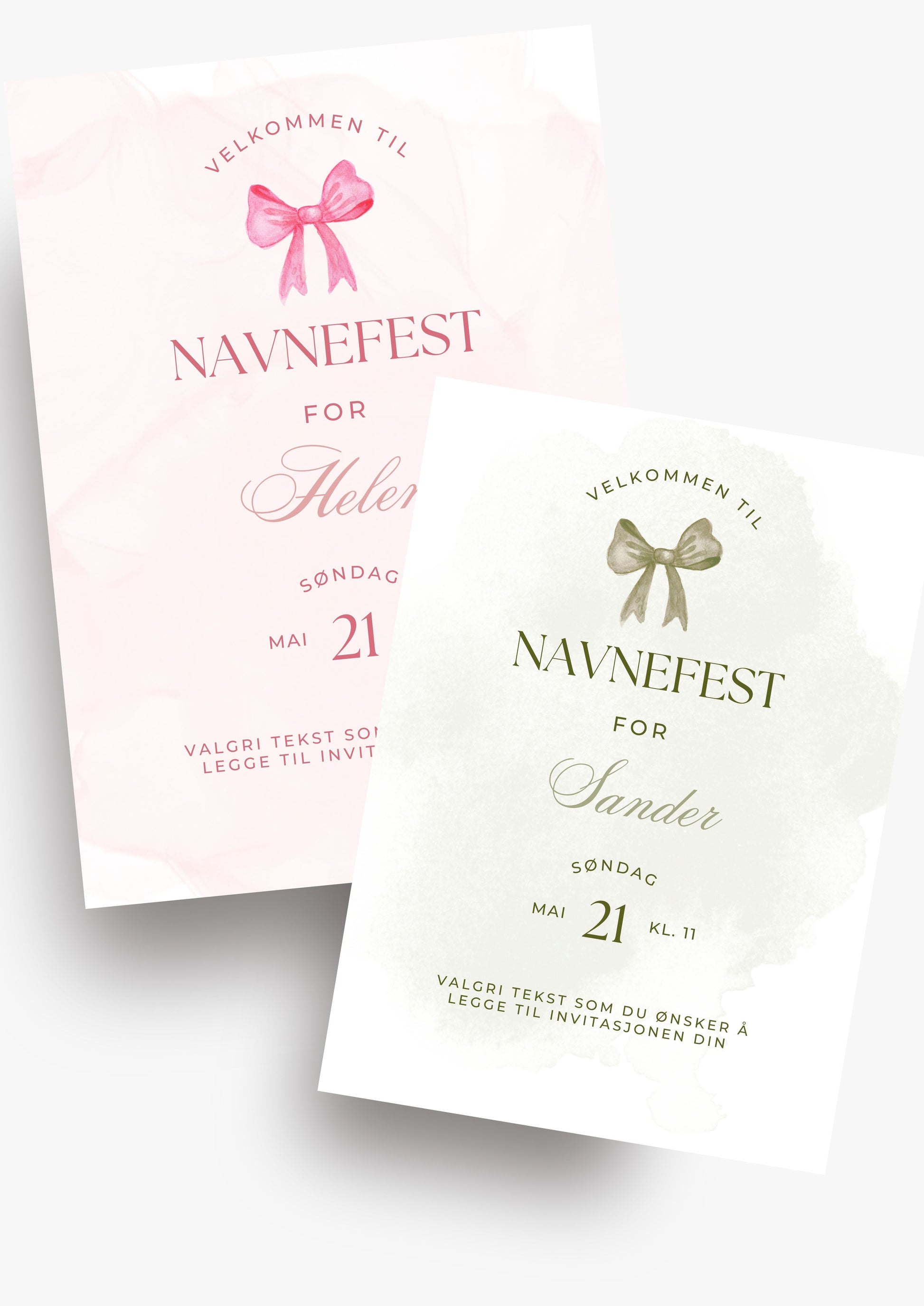 Invitasjon til dåp/navnefest