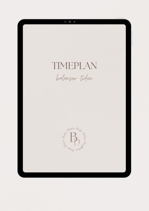 Balanser timeplanen